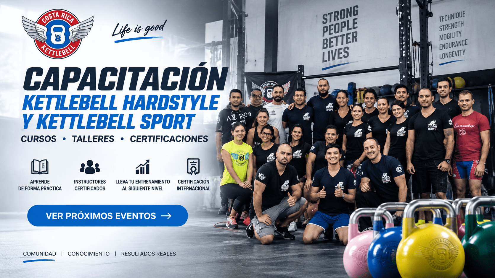Capacitación Hardstyle y Kettlebell Sport Costa Rica Kettlebell